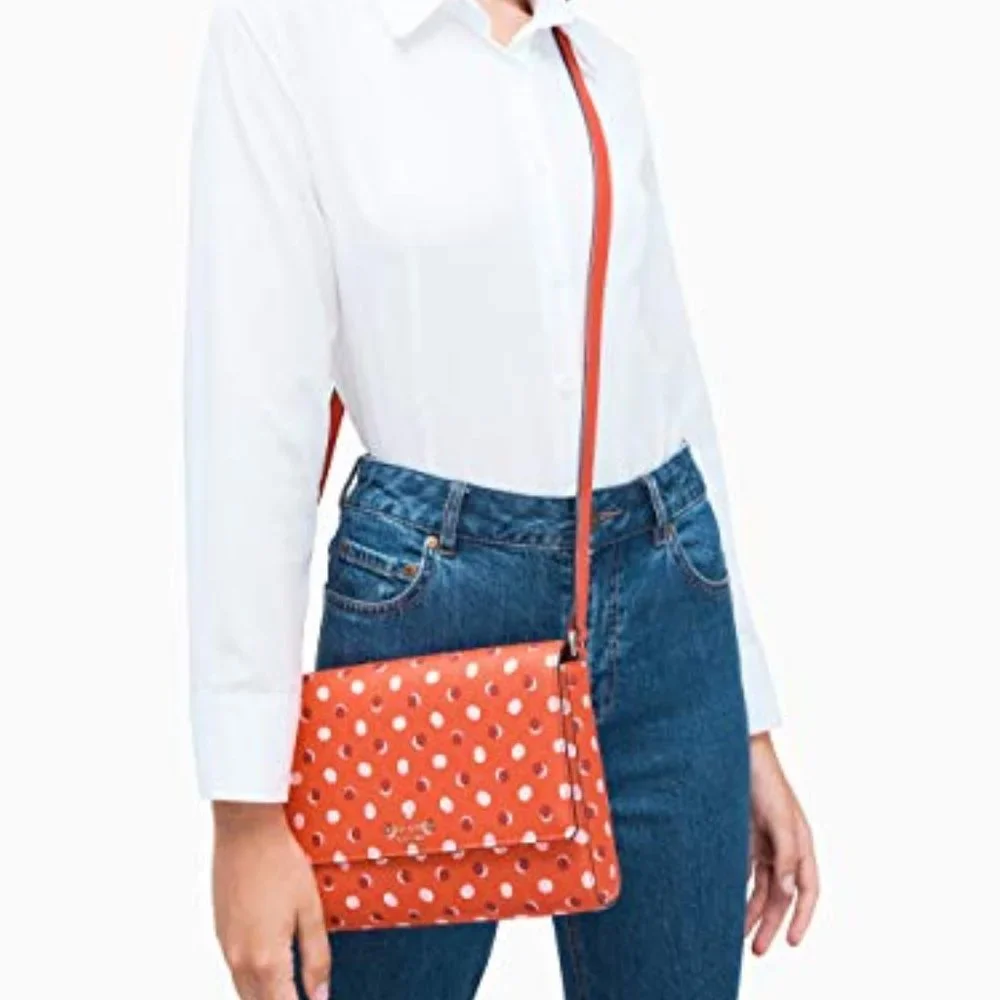 NWT KATE SPADE NEW YORK COVE STREET FIESTA DOT DODY (DIGITAL RED)